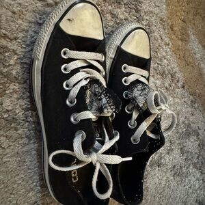 Woman’s Black Converse Shoes